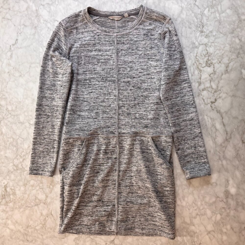 Athleta Dress Destiny Techie Long Sleeve Heather Grey S Cozy Fall Outfit